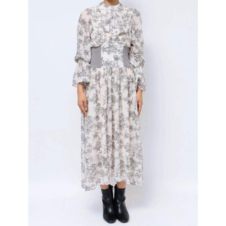 サイドリブタイフラワーワンピース | dazzlin | 詳細画像32 