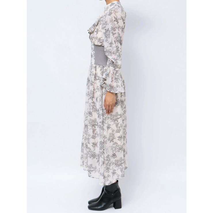 サイドリブタイフラワーワンピース | dazzlin | 詳細画像33 