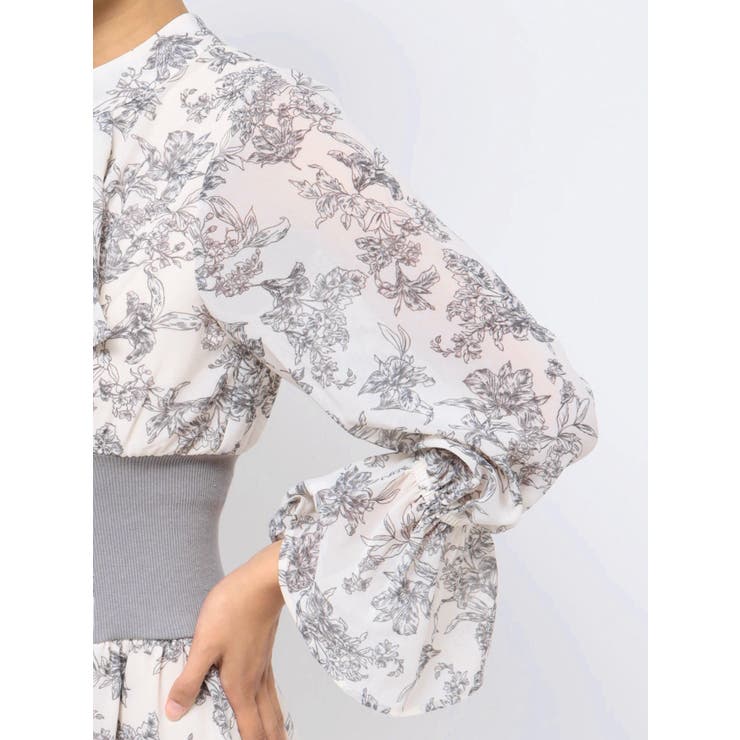 サイドリブタイフラワーワンピース | dazzlin | 詳細画像36 