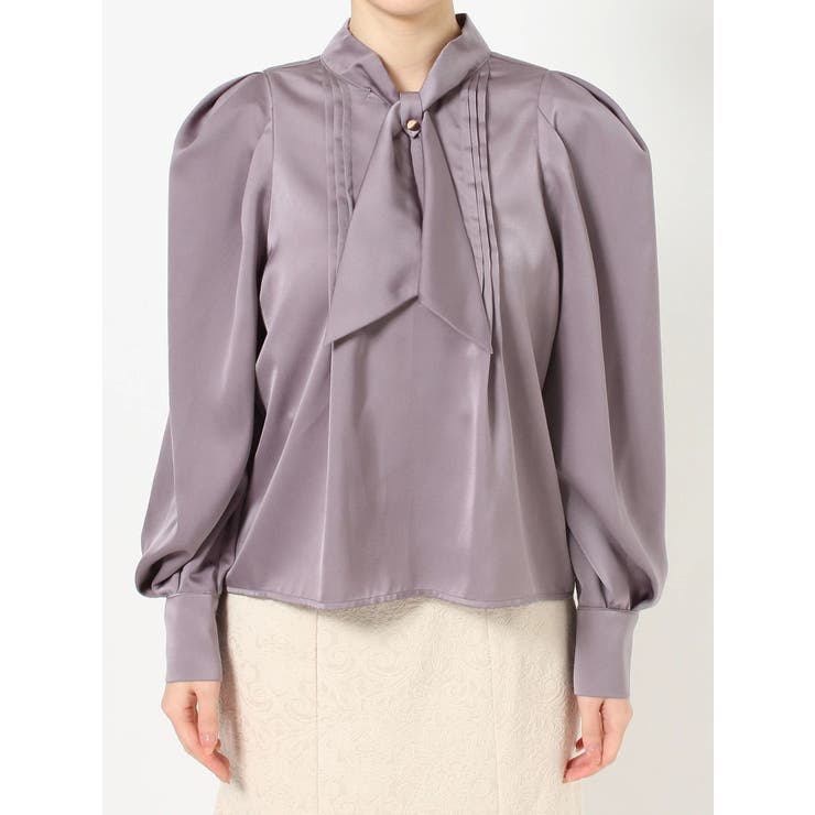 タイネックサテンブラウス | dazzlin | 詳細画像25 