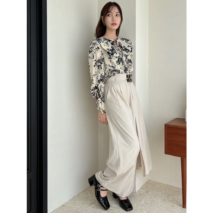 プリーツレイヤードストレートパンツ[品番：MKSW0054606]｜dazzlin  