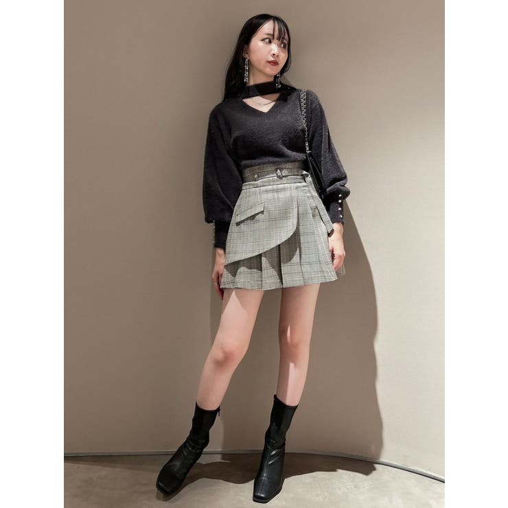 ★新品未使用★【dazzlin】レイヤードプリーツミニスカートSサイズ　グレー ダズリン dazzlin レイヤードプリーツミニスカート （グレー