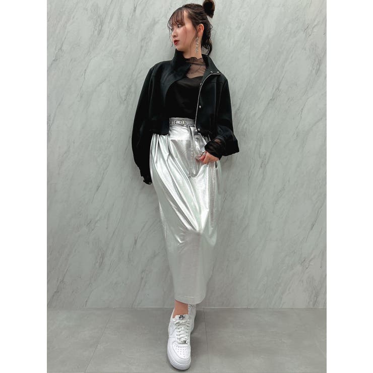 メタリックコクーンスカート | dazzlin | 詳細画像10 