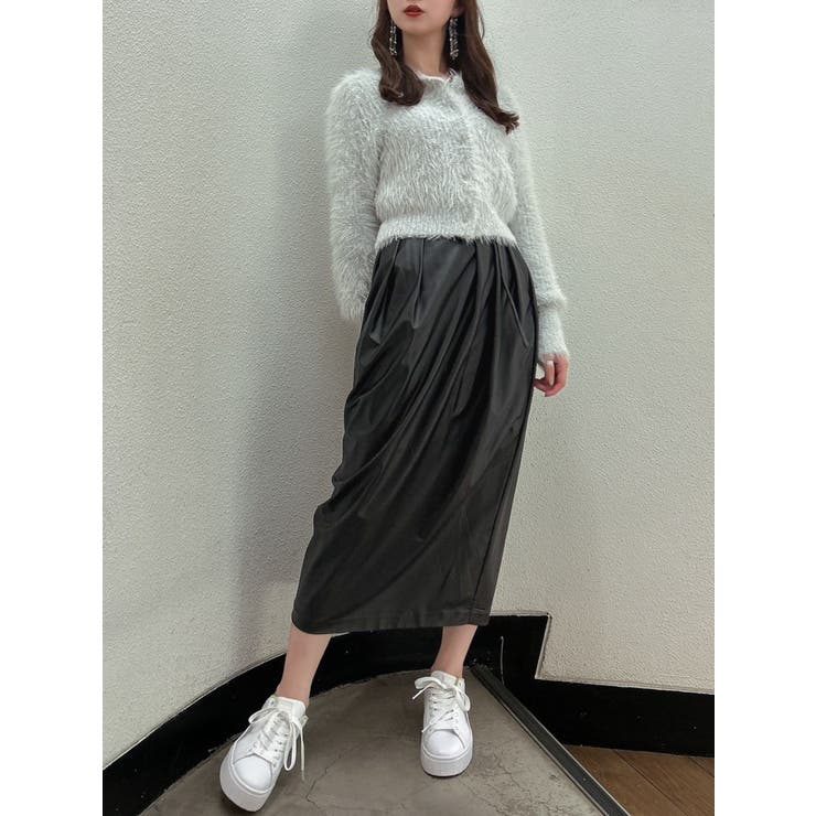 ブラック | メタリックコクーンスカート | dazzlin