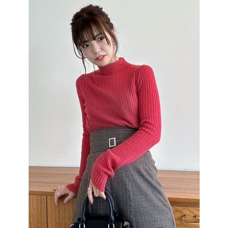 ウォーミーシアーインナーニットトップス[品番：MKSW0054320]｜dazzlin