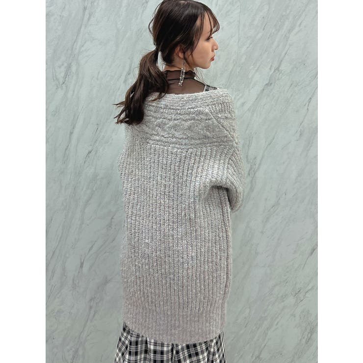 ブレンドカラーミドルカーディガン | dazzlin | 詳細画像21 