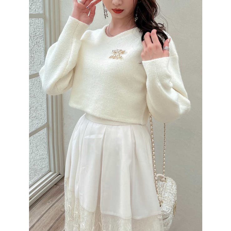 スクエアロゴブローチ | dazzlin | 詳細画像12 