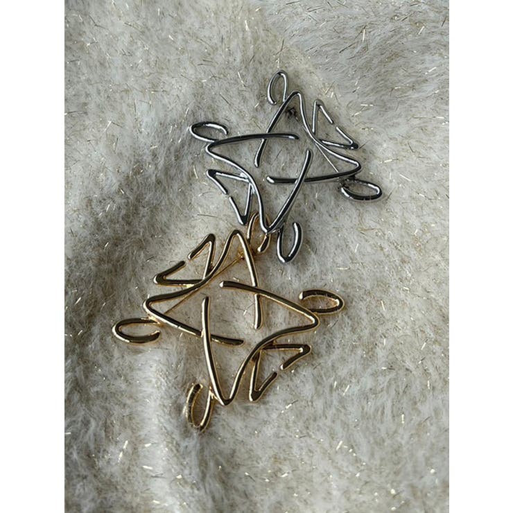 スクエアロゴブローチ | dazzlin | 詳細画像5 