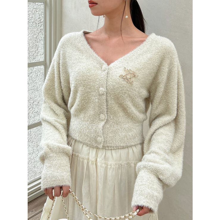 スクエアロゴブローチ | dazzlin | 詳細画像7 