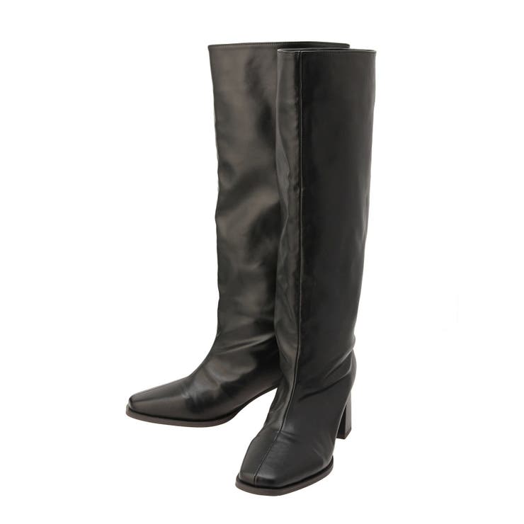 ブラック | ルーズロングブーツ | dazzlin