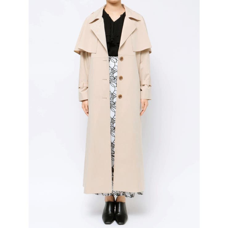 ケープフレアパステルトレンチコート[品番：MKSW0056013]｜dazzlin