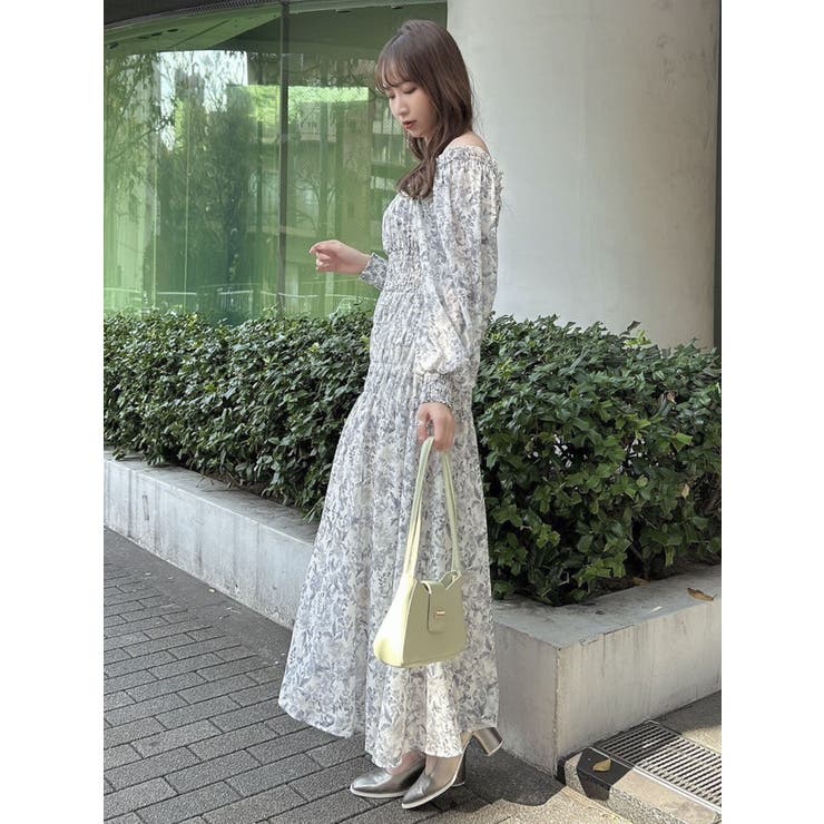 RIPPLEFLOWERワンピース[品番：MKSW0056022]｜dazzlin（ダズリン