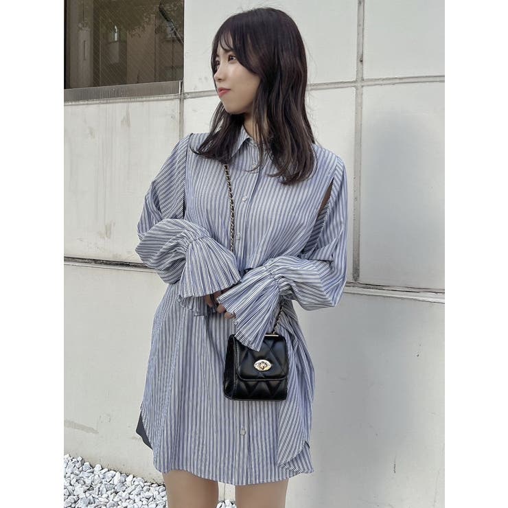 2WAYショートミニシャツワンピース[品番：MKSW0056709]｜dazzlin