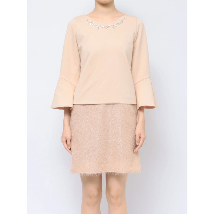 ジャカード切替サックワンピース | dazzlin | 詳細画像7 