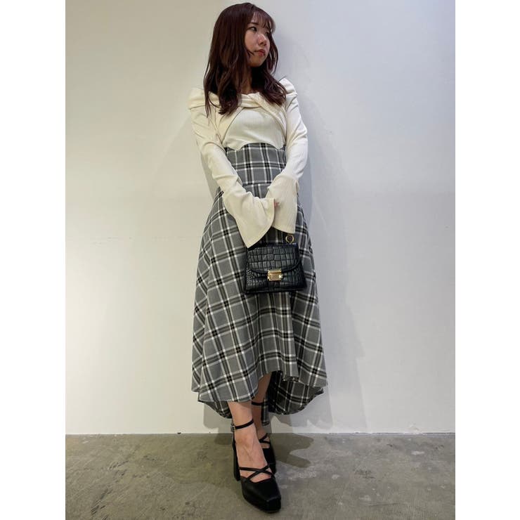 ツイストクロスドッキングワンピース[品番：MKSW0057050]｜dazzlin