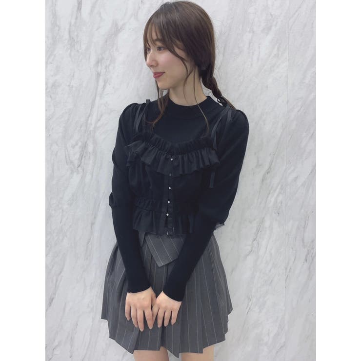 2wayチュールビスチェ[品番：MKSW0056498]｜dazzlin（ダズリン