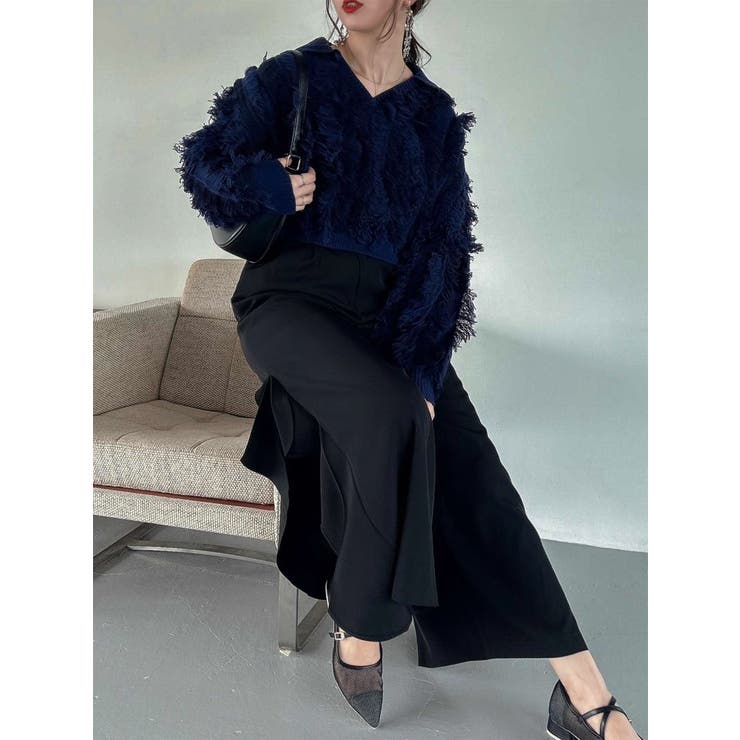 フリルスリットワイドパンツ | dazzlin | 詳細画像23 