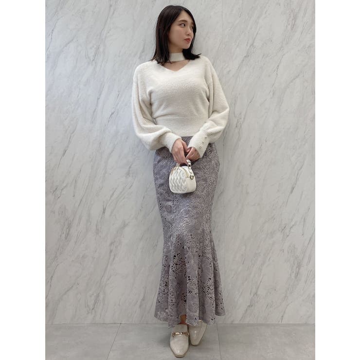 スパンコール マーメイドスカート スエード タイト tmd-sk182 atelier SOMETHING MERMAID DENIM SKIRT/マーメイドデニム