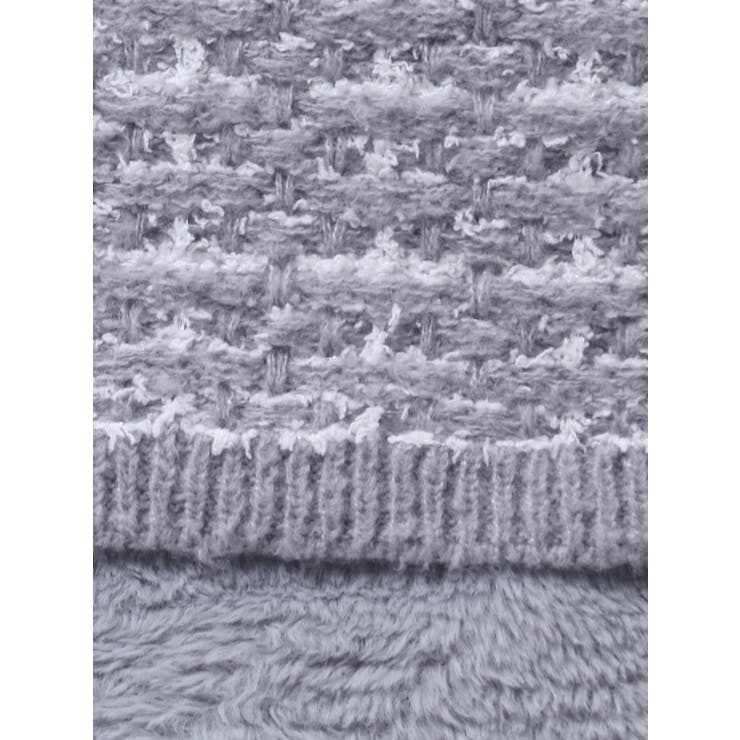 【原かれんコラボ】裾エコファーニットツイードミニスカート | dazzlin | 詳細画像48 