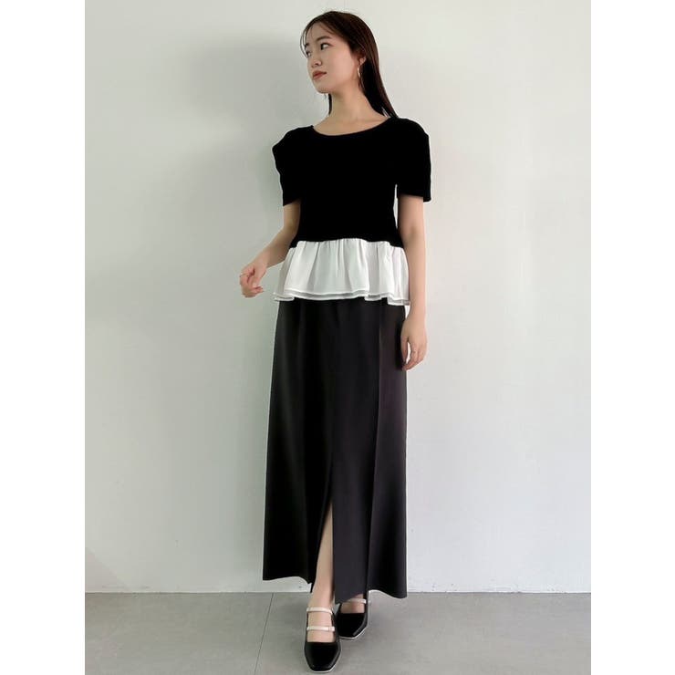 スラックスライクスカート | dazzlin | 詳細画像4 