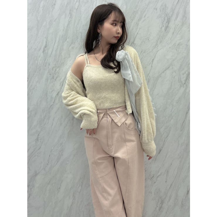 【セットアップ対応】ミニシャギーラメニットキャミ | dazzlin | 詳細画像16 