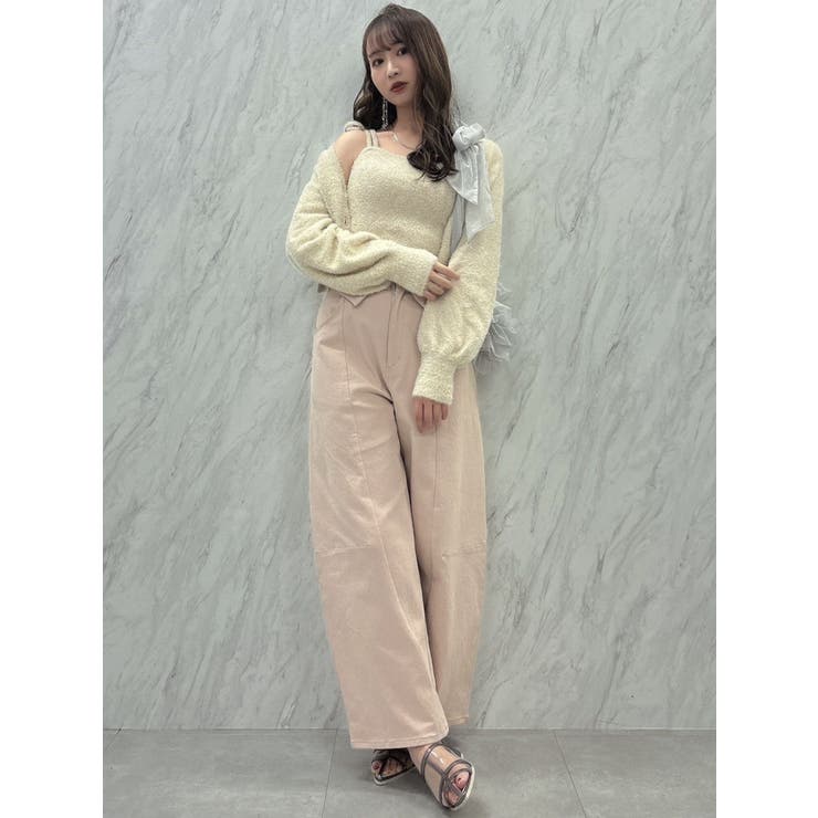 【セットアップ対応】ミニシャギーラメニットキャミ | dazzlin | 詳細画像18 