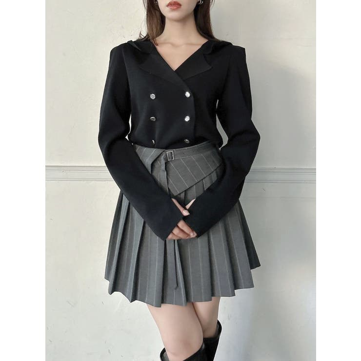 テーラーニットトップス[品番：MKSW0056358]｜dazzlin（ダズリン