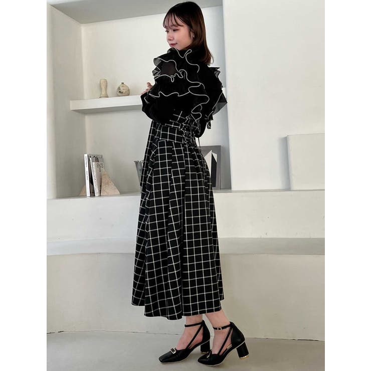 フロントホック長袖フリルトップス | dazzlin | 詳細画像18 