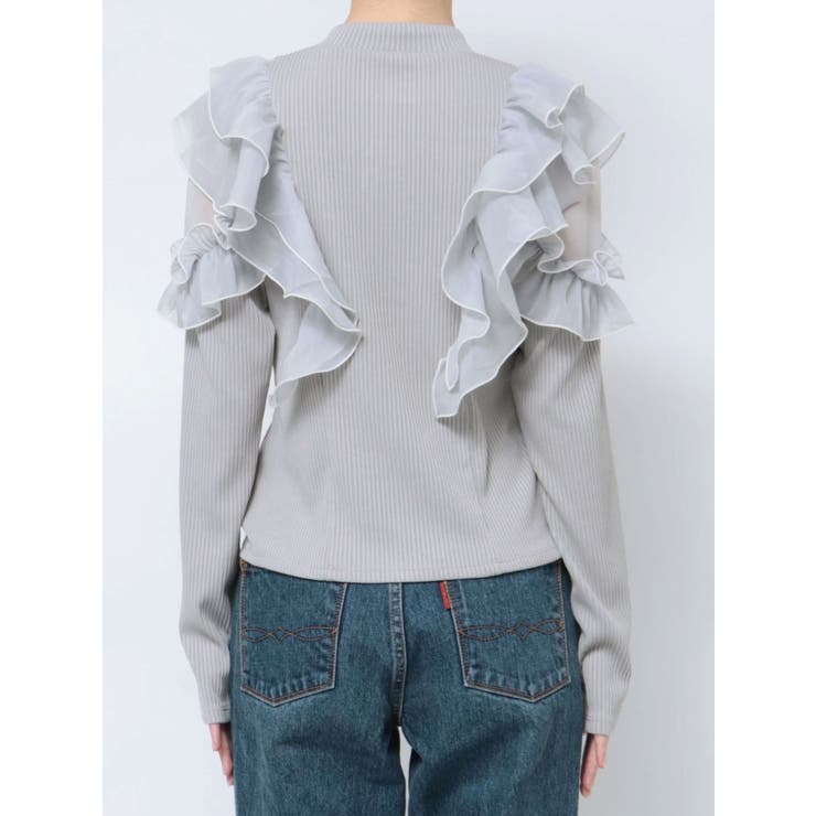 フロントホック長袖フリルトップス | dazzlin | 詳細画像40 
