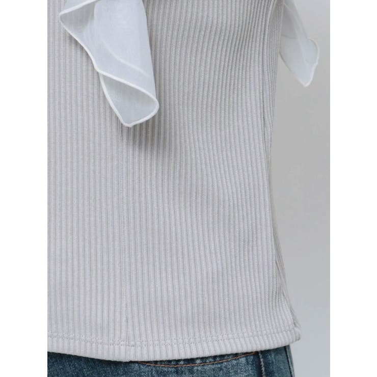 フロントホック長袖フリルトップス | dazzlin | 詳細画像43 