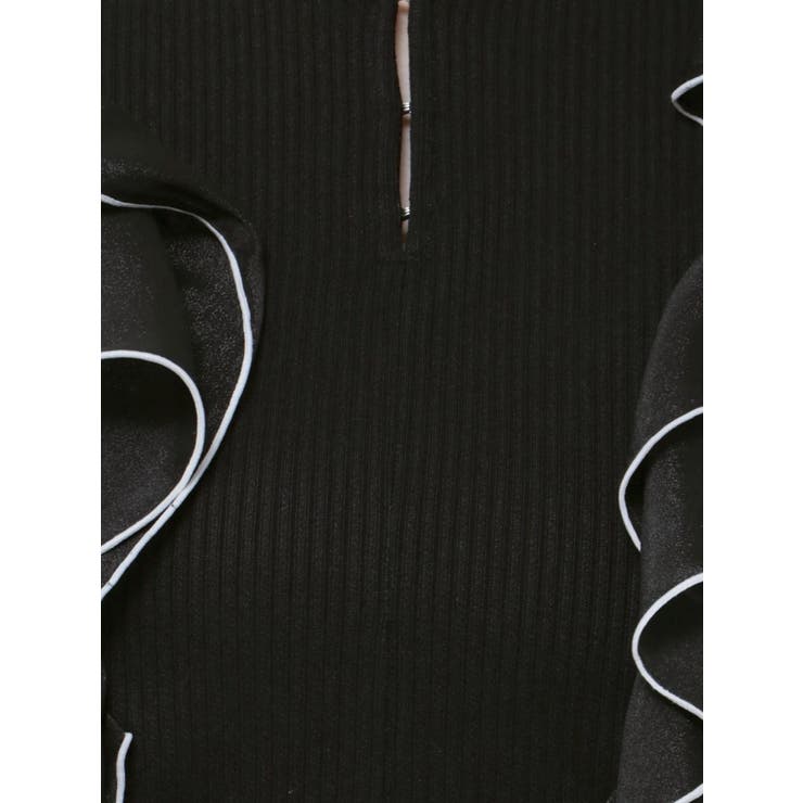 フロントホック長袖フリルトップス | dazzlin | 詳細画像47 