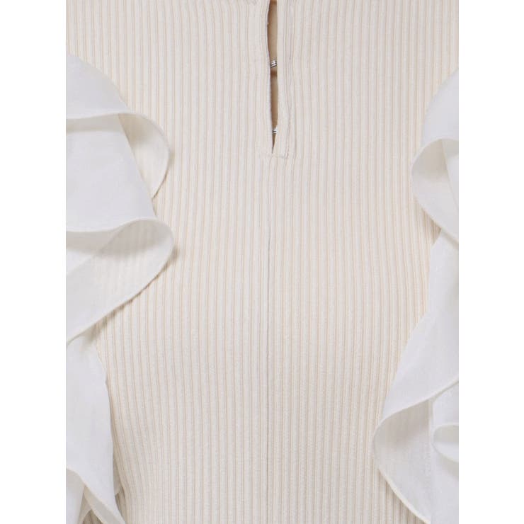 フロントホック長袖フリルトップス | dazzlin | 詳細画像48 