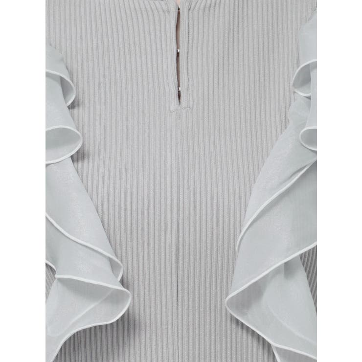 フロントホック長袖フリルトップス | dazzlin | 詳細画像49 