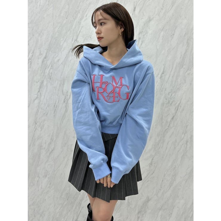 ブルー | シーズンロゴクロップドフーディ | dazzlin