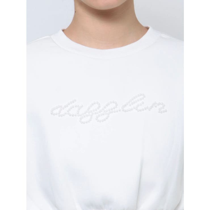 チュールスリーブパールロゴトップス | dazzlin | 詳細画像19 