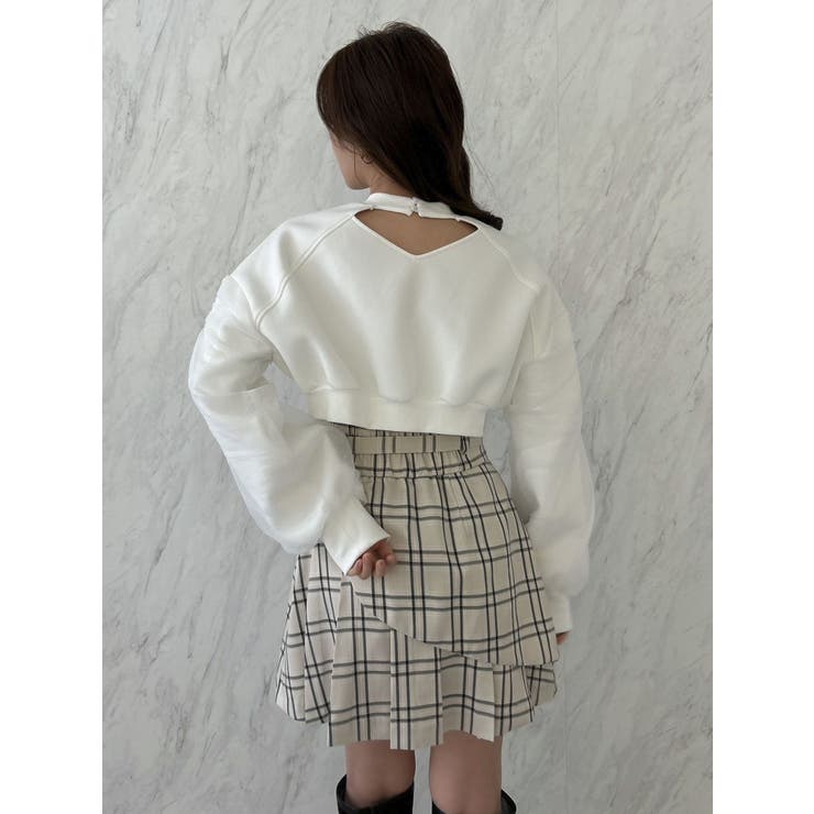 チュールスリーブパールロゴトップス | dazzlin | 詳細画像5 