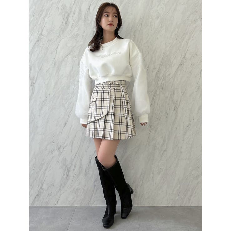 チュールスリーブパールロゴトップス | dazzlin | 詳細画像6 