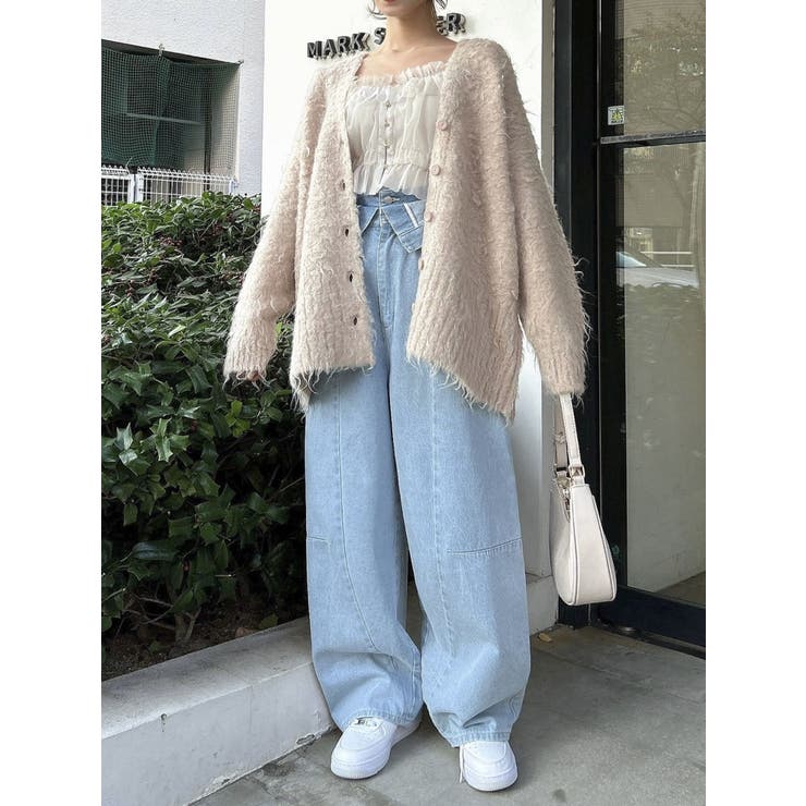 ボリュームシャギーミドルカーディガン | dazzlin | 詳細画像10 