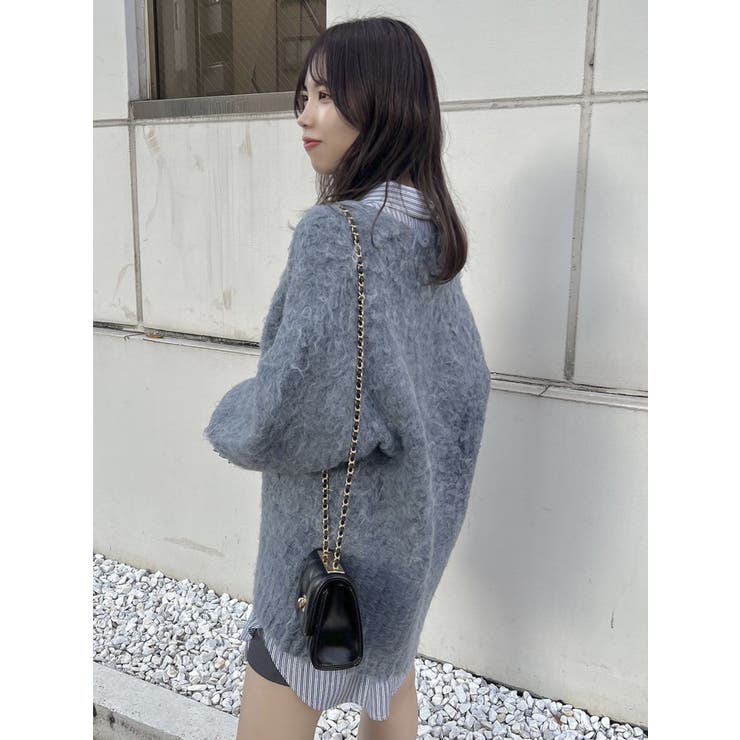 ボリュームシャギーミドルカーディガン | dazzlin | 詳細画像14 