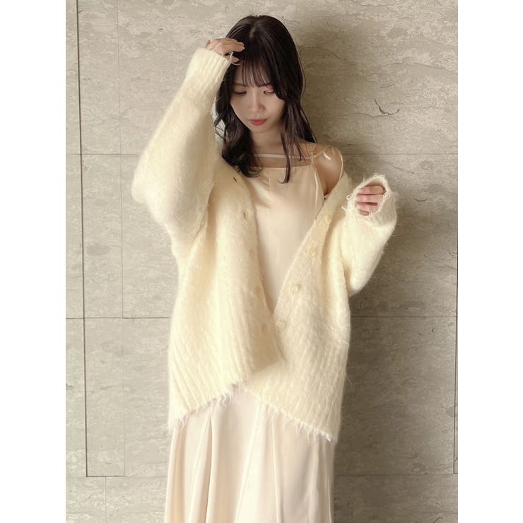 ボリュームシャギーミドルカーディガン | dazzlin | 詳細画像18 