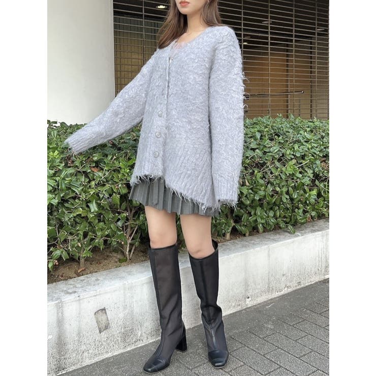 ボリュームシャギーミドルカーディガン | dazzlin | 詳細画像32 