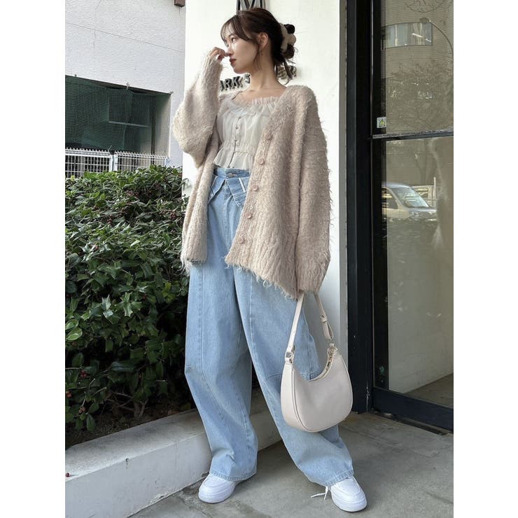 ボリュームシャギーミドルカーディガン | dazzlin | 詳細画像6 