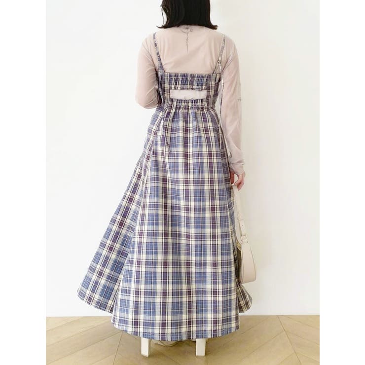 バックオープンデニムキャミワンピース | dazzlin | 詳細画像15 