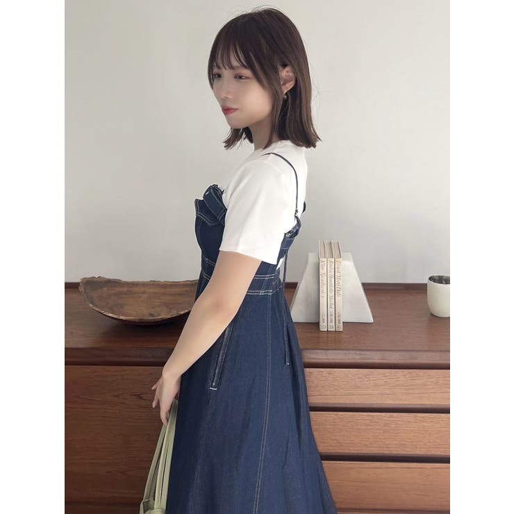 バックオープンデニムキャミワンピース | dazzlin | 詳細画像26 