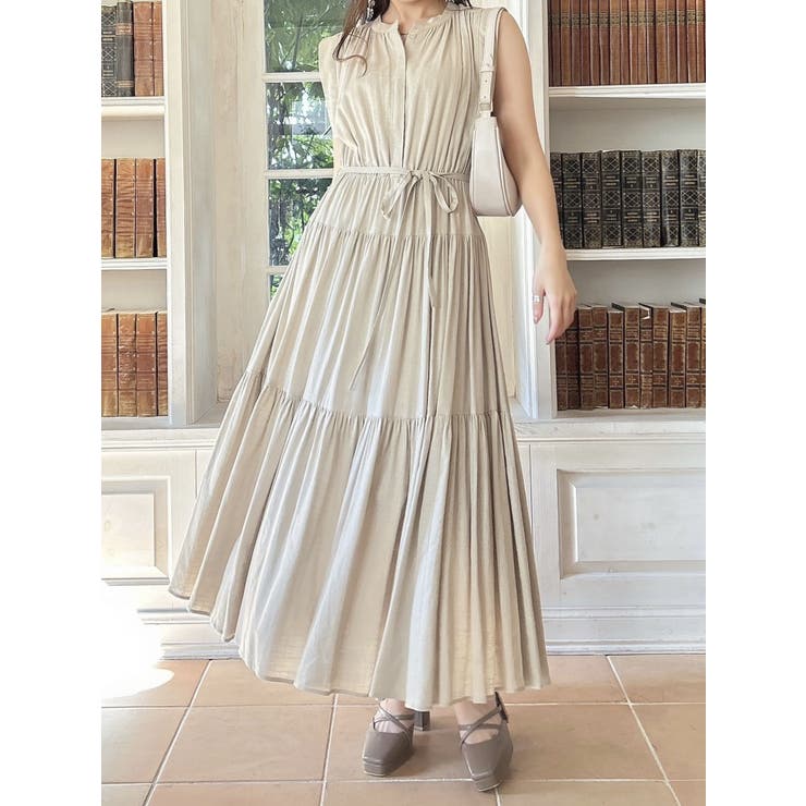 ティアードノースリアソートワンピース[品番：MKSW0056048]｜dazzlin