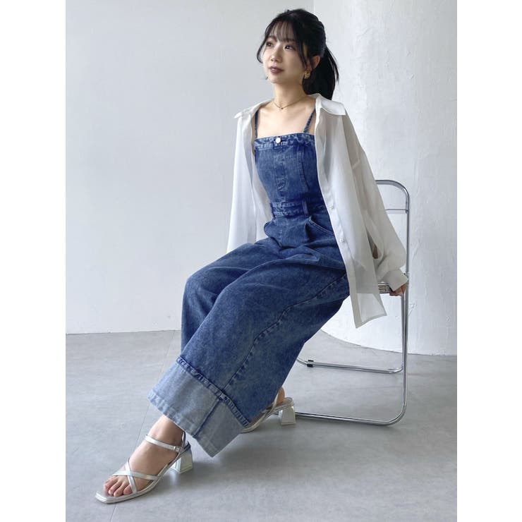 ダズリン　デニムベアロンパース ダズリン dazzlin デニムベアロンパース （ミックス