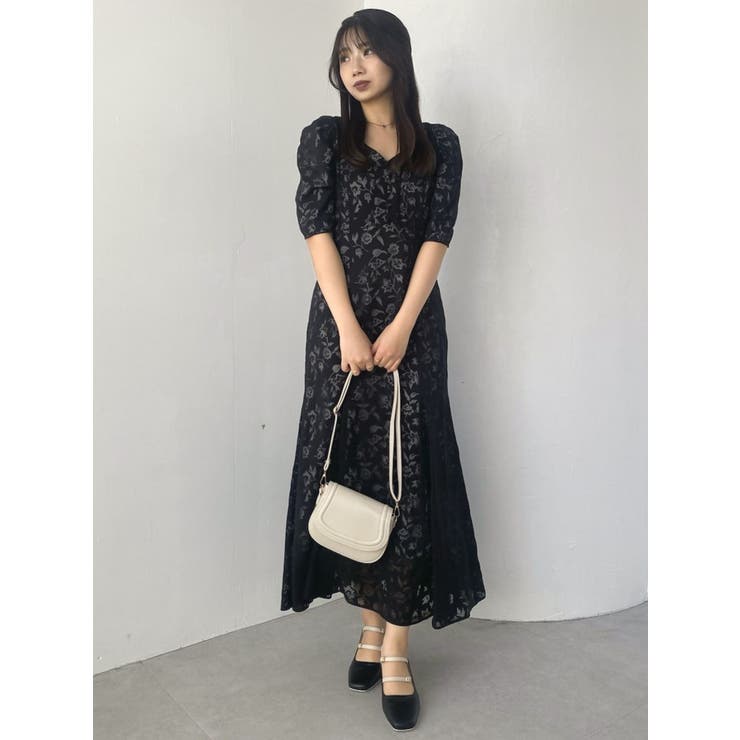 シアーオパールワンピース[品番：MKSW0056873]｜dazzlin