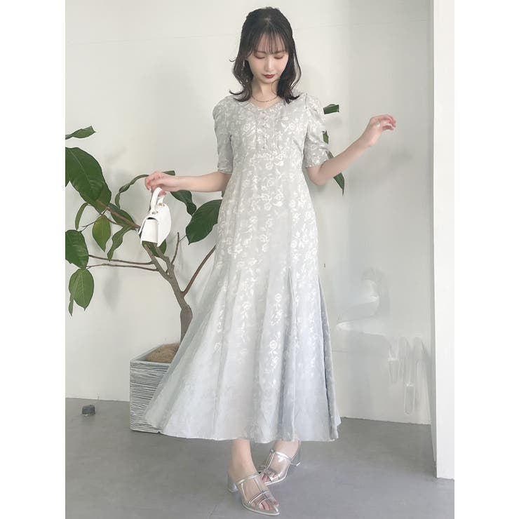 シアーオパールワンピース[品番：MKSW0056873]｜dazzlin