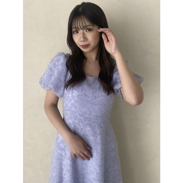 dazzlin バックリボンジャカードキャミワンピース ダズリン dazzlin バックリボンジャカードキャミワンピース