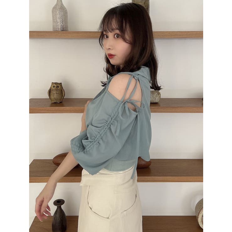 シアーシャツドッキングTOPS | dazzlin | 詳細画像19 